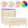 vidaXL Boxspringbett 140 x 200 cm Creme