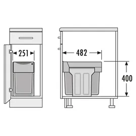 HAILO Trenta 7 29 l Graphitgrau