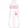 MAM Glasflasche, 2-4 Monate, 260 ml, mit Sauger 2 mit mittlerem Durchfluss aus Silikon, leicht zu reinigen, Feel Good, Rosa, 1 Stück