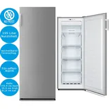 Geratek NoFrost Silber 155 Liter Tür-offen-Alarm, 170x56 cm, freistehend - Silber