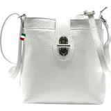 FLORENCE Umhängetasche Leder weiß ca. 22cm | Gr.: onesize