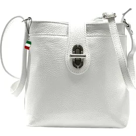 FLORENCE Umhängetasche Leder weiß ca. 22cm | Gr.: onesize