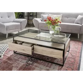 Bozen II Eiche Sonoma glasklar 110 x 42 x 60 cm
