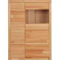 Home Affaire Vitrine »Silkeborg«, Höhe, 125 cm beige