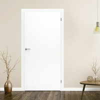 Kilsgaard Zimmertür 42/00 ohne Schlüssellochbohrung  (735 x 1.985 mm, DIN Anschlag: Rechts, Weiß lackiert, ähnlich RAL 9010, Mittellage: Röhrenspan)