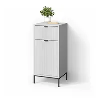 Livinity® Badschrank, Weiß, Rechteckig, 40x87x35 cm, Badezimmer, Badezimmerschränke, Midischränke