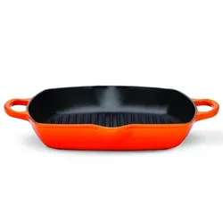 Le Creuset Grillpfanne Signature Quadratisch Hoch 30 cm Kirschrot