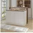 roomart Kücheninsel CORTADO 120 cm Braun/Weiß