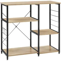 Woltu Küchenregal 90 x 40 x 83,5 cm Schwarz