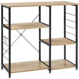 Woltu Küchenregal 90 x 40 x 83,5 cm Schwarz