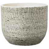Söndgen Keramik Soendgen Keramik Übertopf rund Portland (Außenmaß (Ø x H): 15 x 13 cm, Weiß, Keramik)
