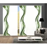 HOME WOHNIDEEN Schiebegardine »OAKLEY«, (5 St.), SCHIEBEVORHANGSET,SEIDENOPTIK,DIGIDRUCK