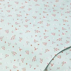 Baumwollstoff-Digitaldruck kleine Blümchen "Dana", mint-color