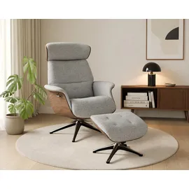 flexlux Relaxsessel Volden Polyester 83 x 112 x 125 cm grau drehbar