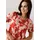 Aniston SELECTED Jerseykleid in rosa-rot-weiß | Gr.: 40