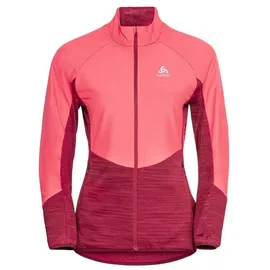 Odlo Run Easy Warm Hybrid Jacke - Deep Claret / Siesta - XS