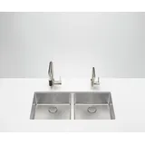 Dornbracht Doppel-Spülbecken 38240004-86 Unterbau, Edelstahl gebürstet
