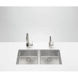 Dornbracht Doppel-Spülbecken 38240004-86 Unterbau, Edelstahl gebürstet