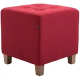CLP Sitzhocker Pharao Polyester 45 x 46 x 45 cm Rot