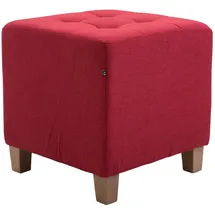 CLP Sitzhocker Pharao Polyester 45 x 46 x 45 cm Rot