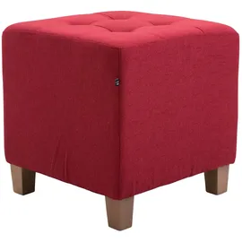 CLP Sitzhocker Pharao Polyester 45 x 46 x 45 cm Rot