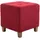 CLP Sitzhocker Pharao Polyester 45 x 46 x 45 cm Rot