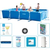 Rechteckiger Frame Pool - 450x220x84 Cm - 7-teilig  S80