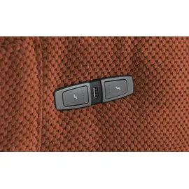 Sofa.de Relaxsessel Tokyo Kunstleder 87 x 91 x 106 cm Rot mit Relaxfunktion