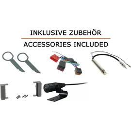 JUST SOUND best choice for caraudio Autoradio Einbaupaket JBL Celebrity 150 für Audi A6 C5 Gamma Bose Bluetooth USB