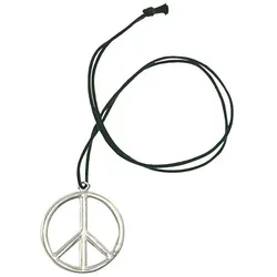 Hippie Peace Zeichen Halskette