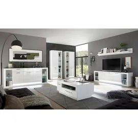 furn.design Wandboard 198 x 20 x 21 cm Weiß