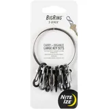 NITE IZE BigRing 8 S-Biner 0.5, Schwarz/Silber, NI-BRG-M1-R3
