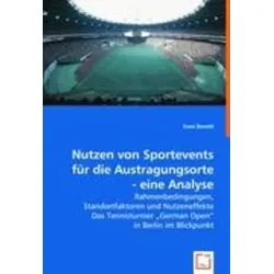 Berndt, S: Nutzen von Sportevents für die Austragungsorte -