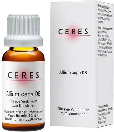 CERES Allium cepa D 6 Dilution 20 ml