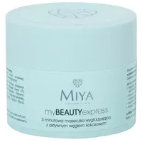 Miya Cosmetics MYBEAUTYEXPRESS 3-MINUTEN-MASKE GLÄTTENDE MASKE MIT KOKOSNUSSKOHLE 50G