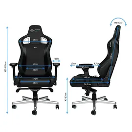 noblechairs Epic Hybrid-Kunstleder Schwarz