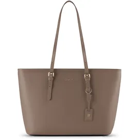lazarotti Bologna Leather Shopper Taupe