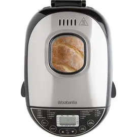Brabantia BBEK1114 Brotbackmaschine, 550 W Schwarz, Edelstahl