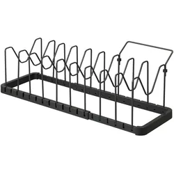 Yamazaki Kochtopf Deckelhalter Organizer Aufbewahrung Topf Deckel schwarz