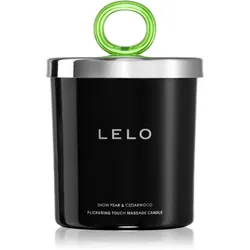 Lelo Flickering Touch Massage Candle Massagekerze Snow Pear & Cedarwood 150 g