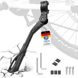 ZOBMIO Fahrradständer 24-29 Zoll, Höhenverstellbar Fahrrad Ständer, rutschfest Seitenständer, Stabil Fahrradständer für Mountainbike, Trekkingrad, Cityrad, Pendlerfahrräder