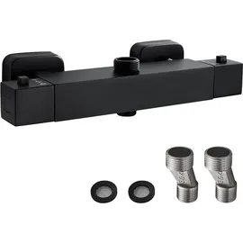 namuoto Duschthermostat Mischbatterie Schwarz