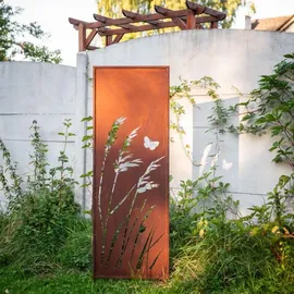kpga kapaga home & garden Sichtschutz Metall 160 x 50 cm Braun