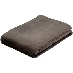 Wohndecke GÖZZE "Memphis", braun, B:220cm L:240cm, Wohndecken, in tollen Unifarben, Kuscheldecke