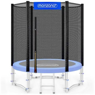 monzana Netz Sicherheitsnetz Trampolin Ø 183 inkl. Karabinerhaken UV-beständig Außenbefestigung optimaler Schutz - Trampolinnetz Trampolinschutz