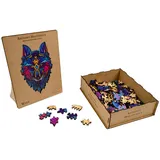 Philos Artefakt Holzpuzzle 2 in 1 Wolf, 180 Teile, in Holzbox