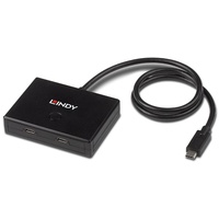 Lindy 2 Port USB-C USB 3.2 Gen 1 Typ C Hub - Black