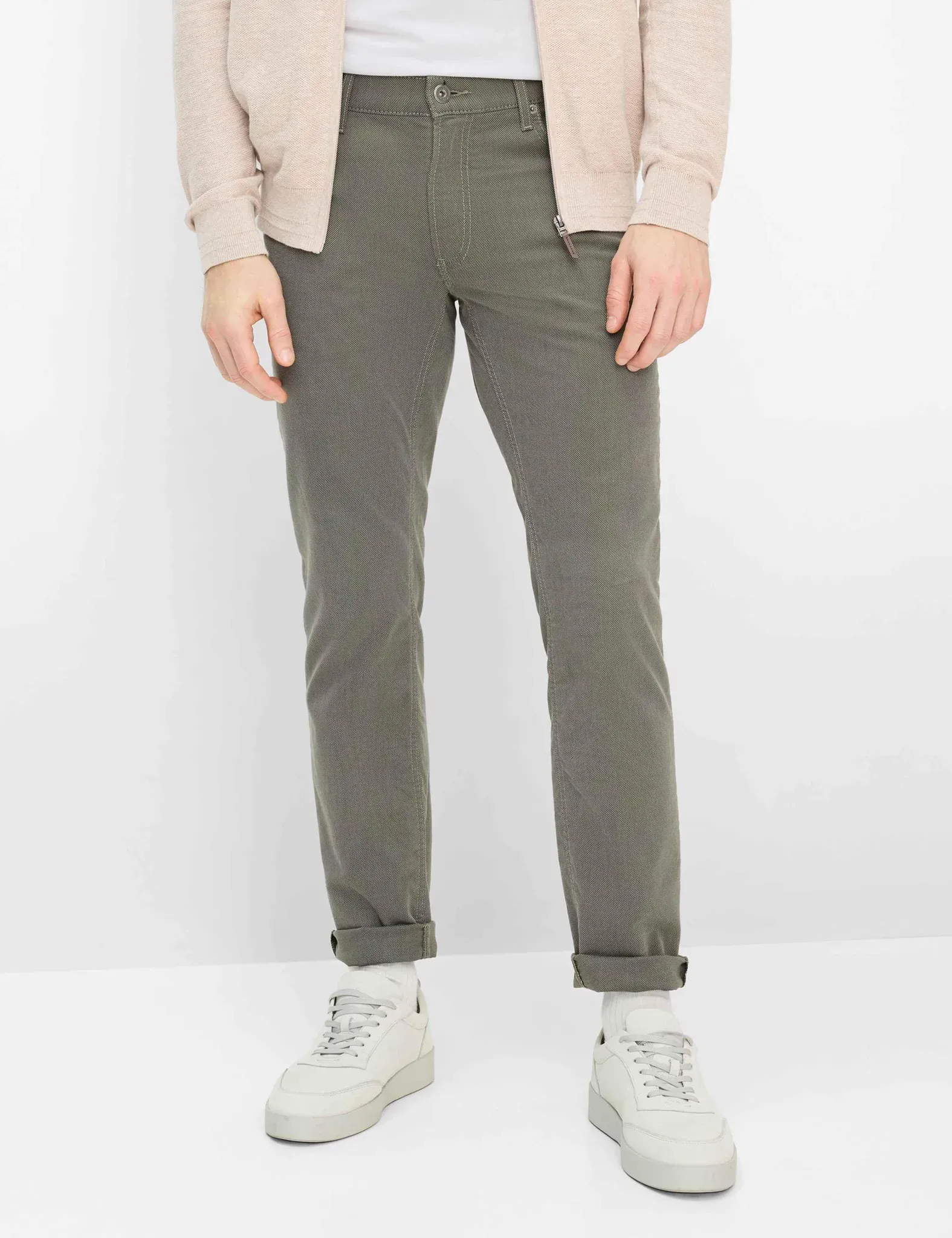 Brax Herren Five-Pocket-Hose Style CHUCK OLIVE Grün Oliv, grün - oliv, Gr. 40/36