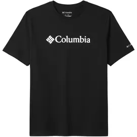 Columbia CSC Basic Logo Kurzarm Outdoor Wanderhemd Schwarz M