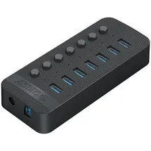 Xiaomi Orico CT2U3-7AB 7x USB-A 3.0 Hub Schaltern - Schwarz